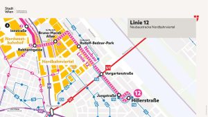 Fünf neue Stationen im Nordbahnviertel © Wiener Linien